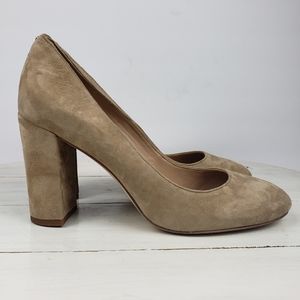 Sam Edelman STILLSON suede heel pumps beige